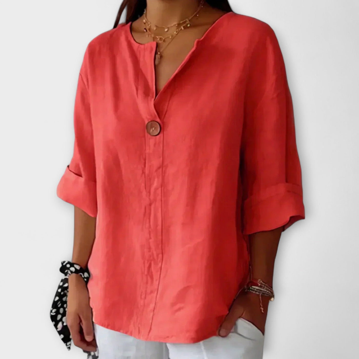 Nicole | Blouse col V