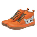 Savrani™ | Bottines cuir pour amoureux des chats