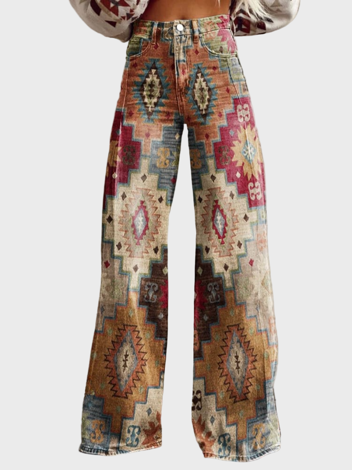ALDINA - PANTALON BAGGY BOHO VINTAGE