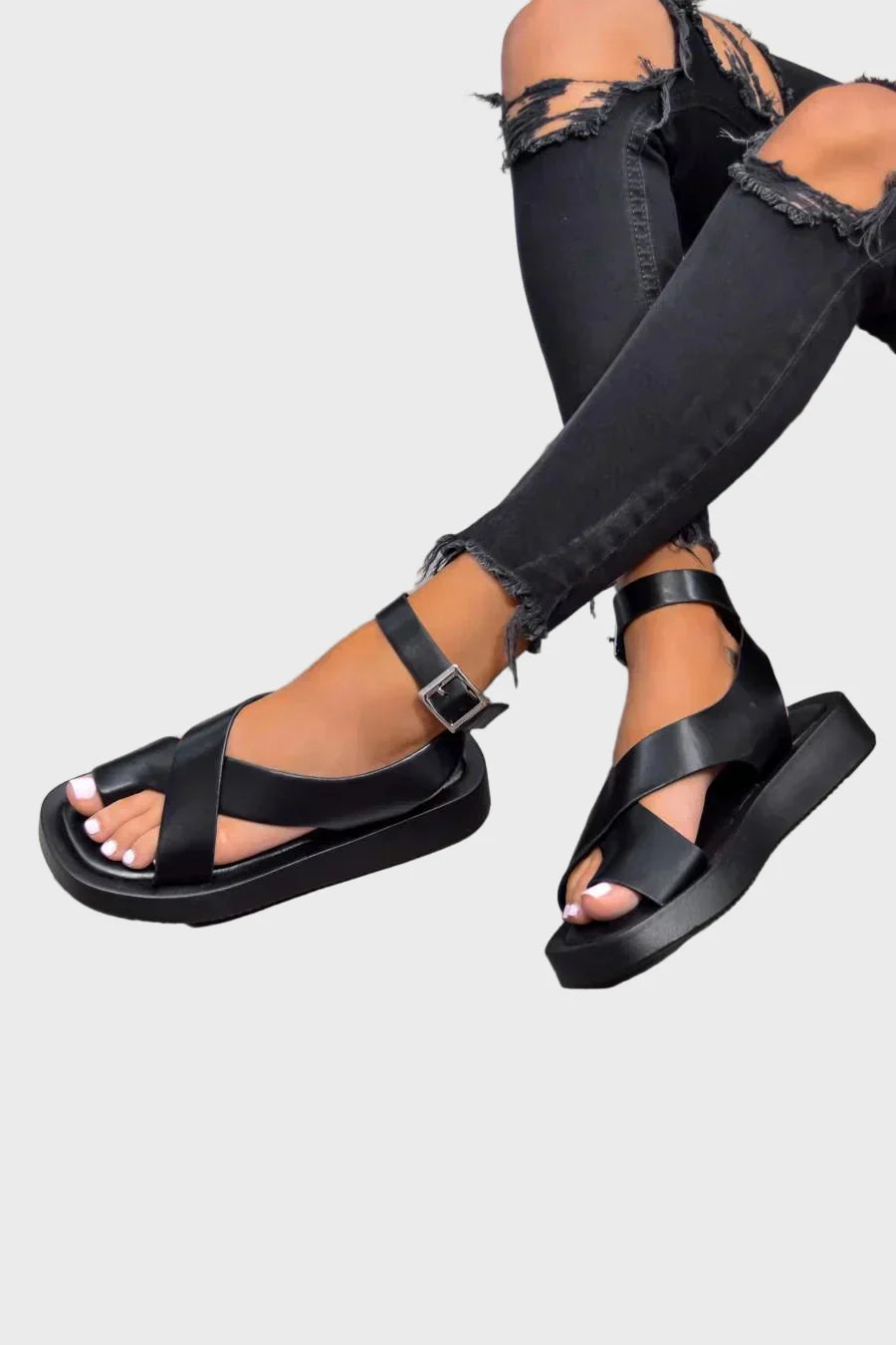 Solène | Sandales Croisées Modernes