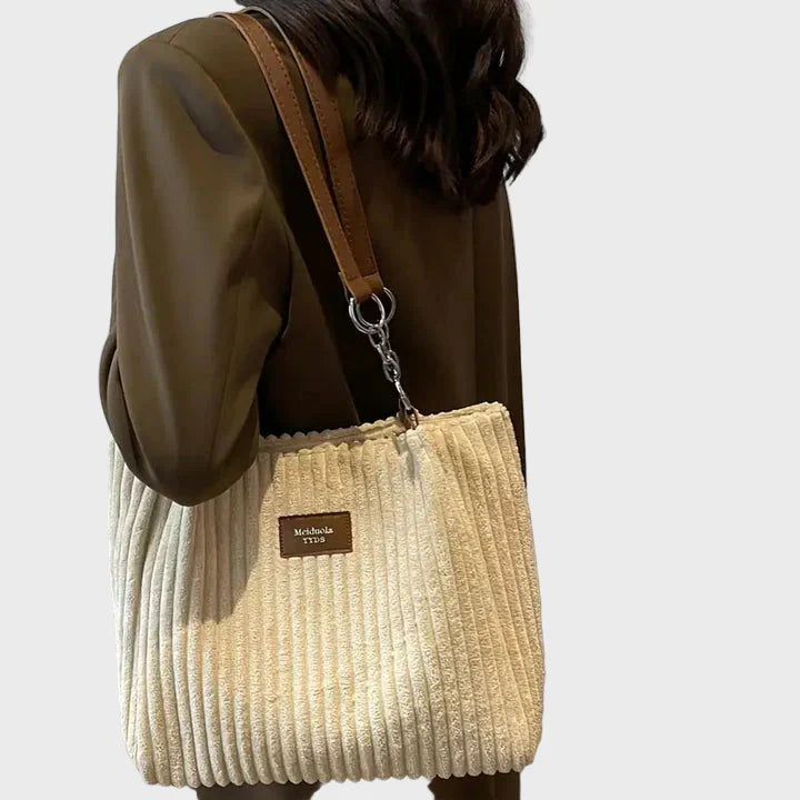 Amanda™ - Shopper En Velours Côtelé