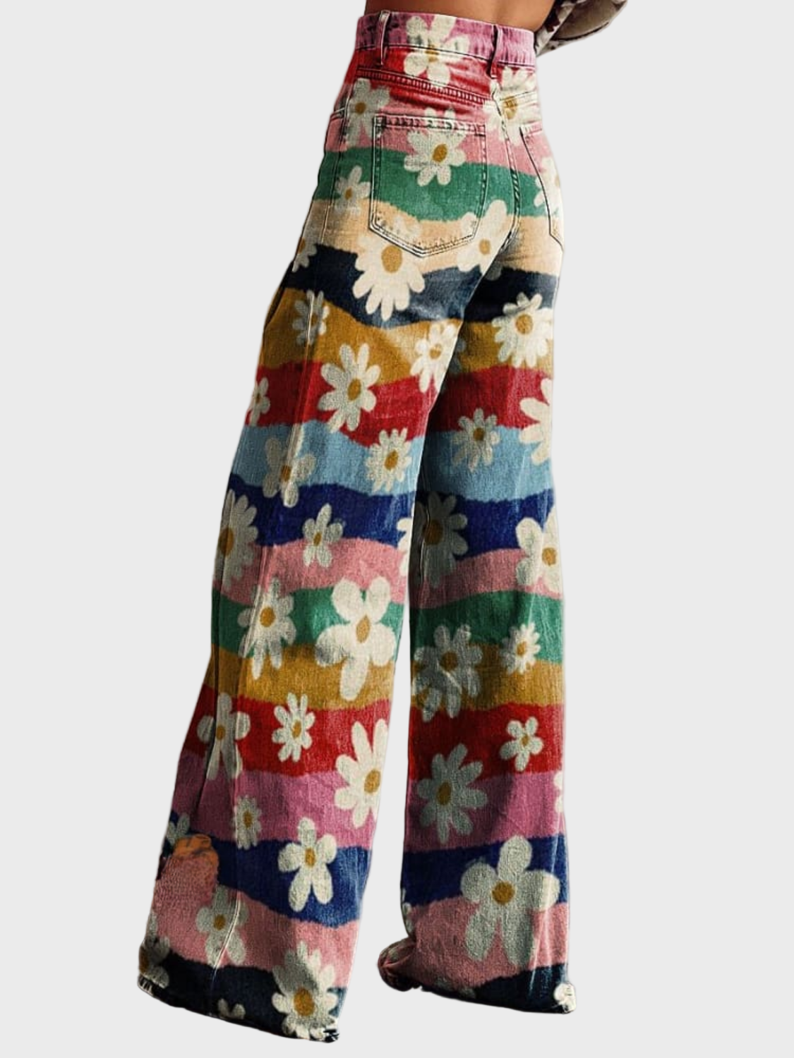 VINICIA - PANTALON RETRO FLORAL