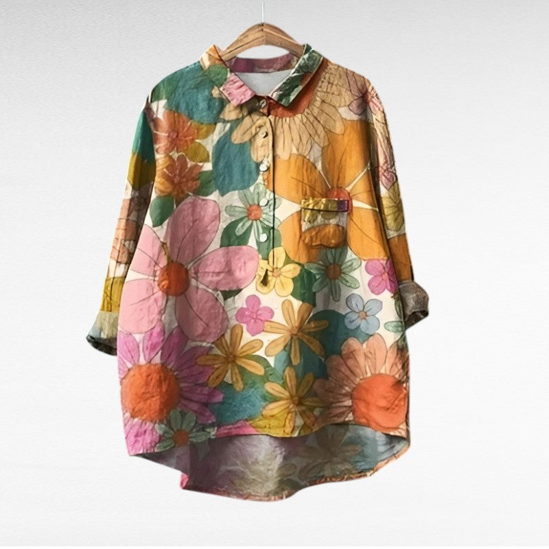 Laluna - Chemisier Vintage Élégant