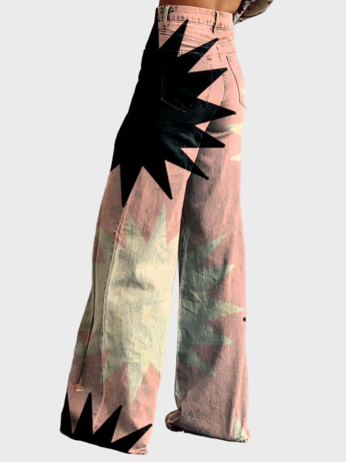 CZARINA - PANTALON LARGE GÉOMÉTRIQUE