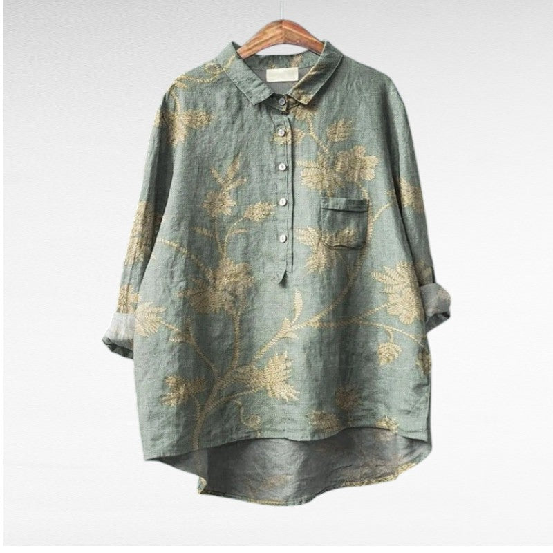 Laluna - Élégante Blouse Fleurie