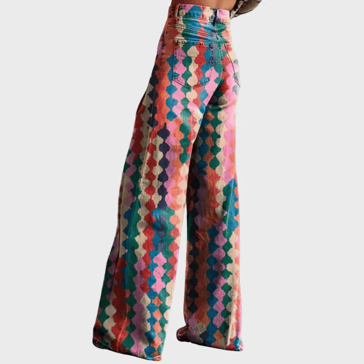 Olivia | Pantalon artisanal coloré