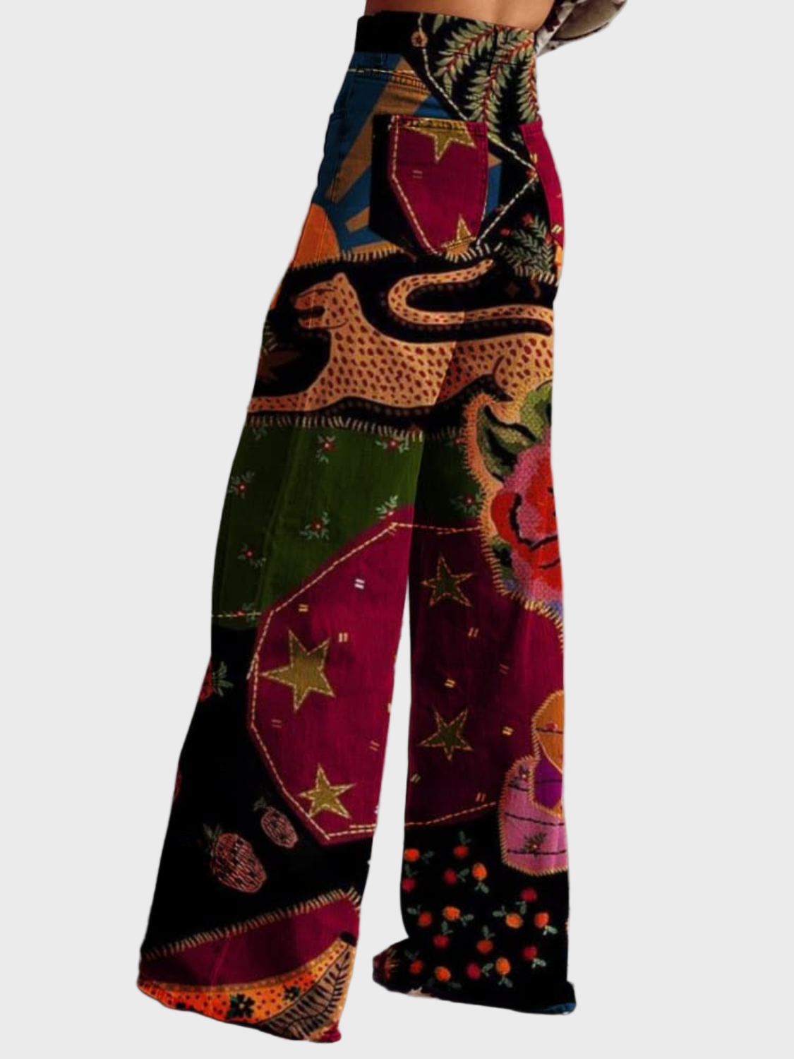 ERINA - PANTALON BOHO VINTAGE