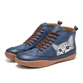 Savrani™ | Bottines cuir pour amoureux des chats
