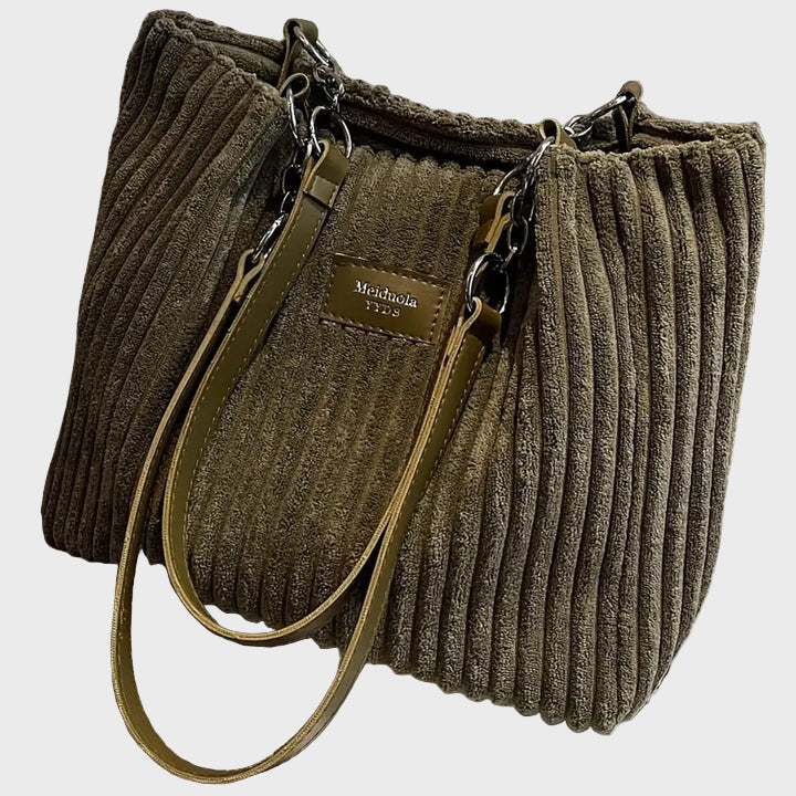 Amanda™ - Shopper En Velours Côtelé