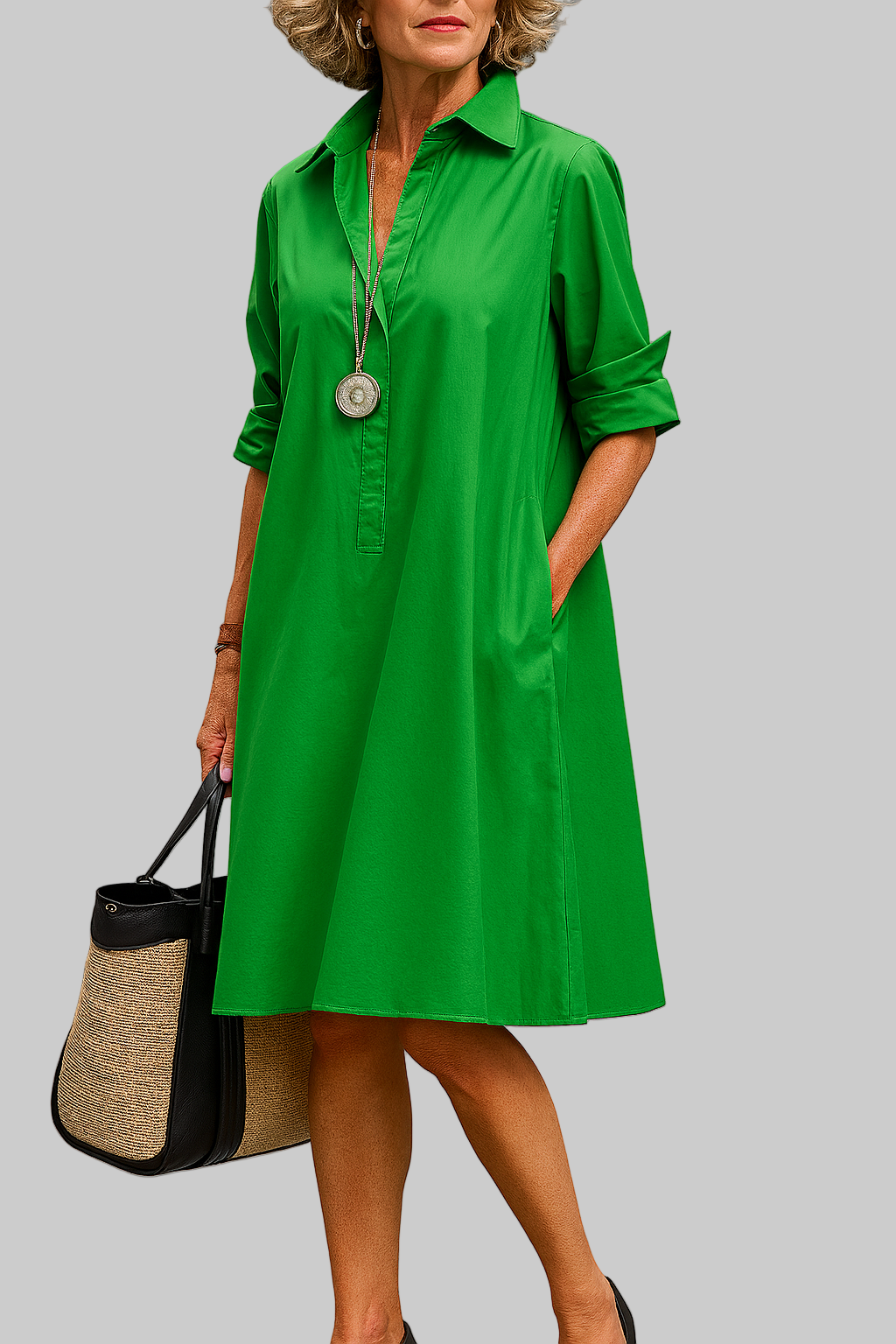 BELICE – ROBE MIDI IMPRIMÉE