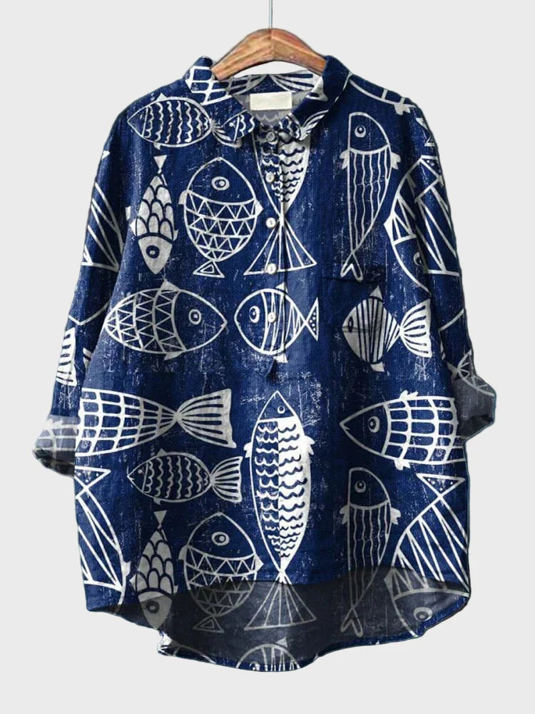 Poisson Blanc | T-shirt Artistique Animalier