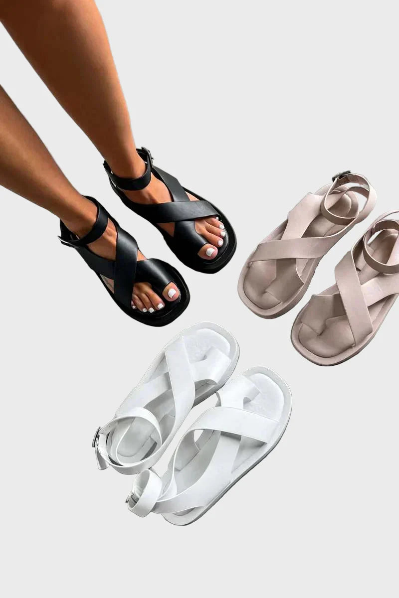 Solène | Sandales Croisées Modernes