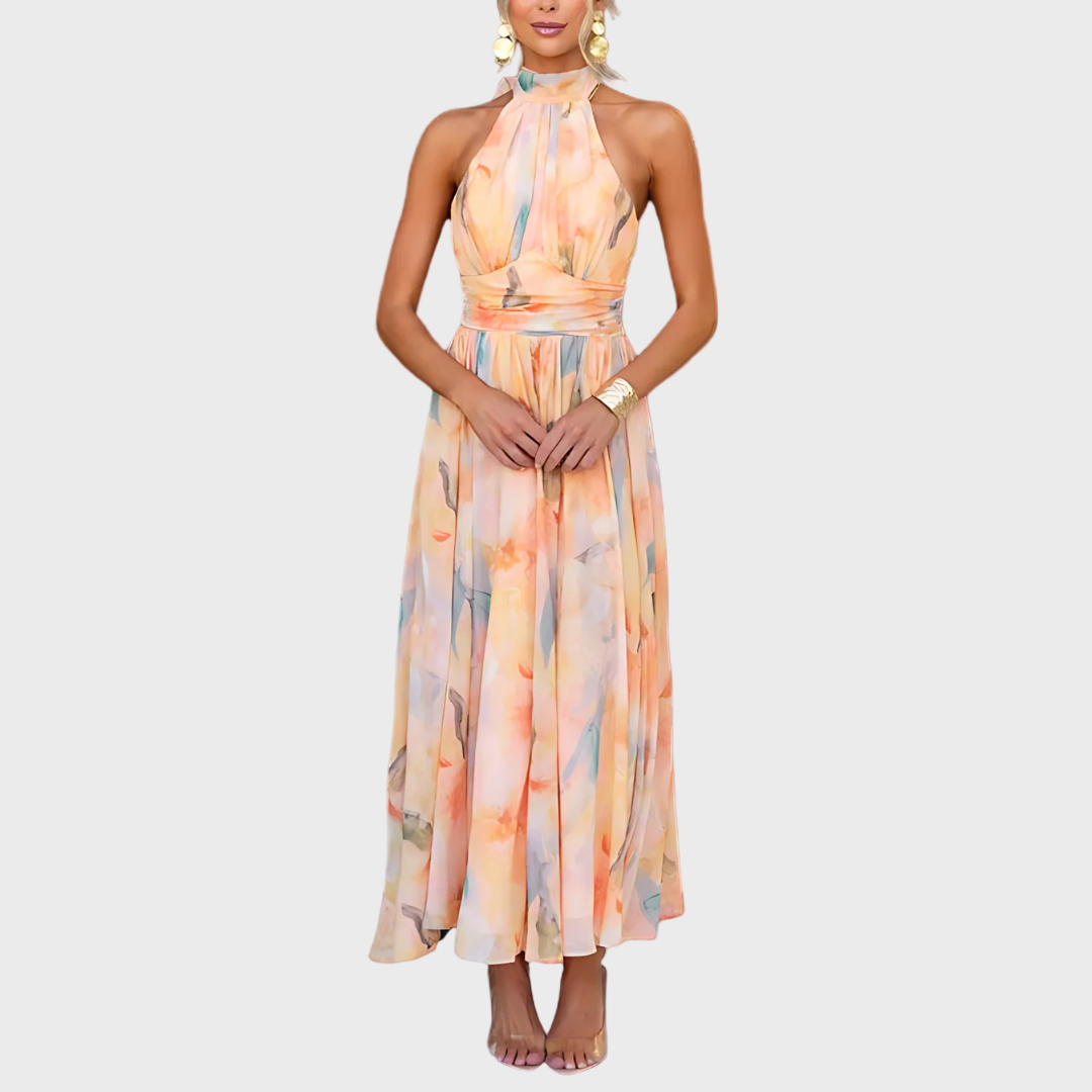 Naomi™ | Robe maxi aquarelle