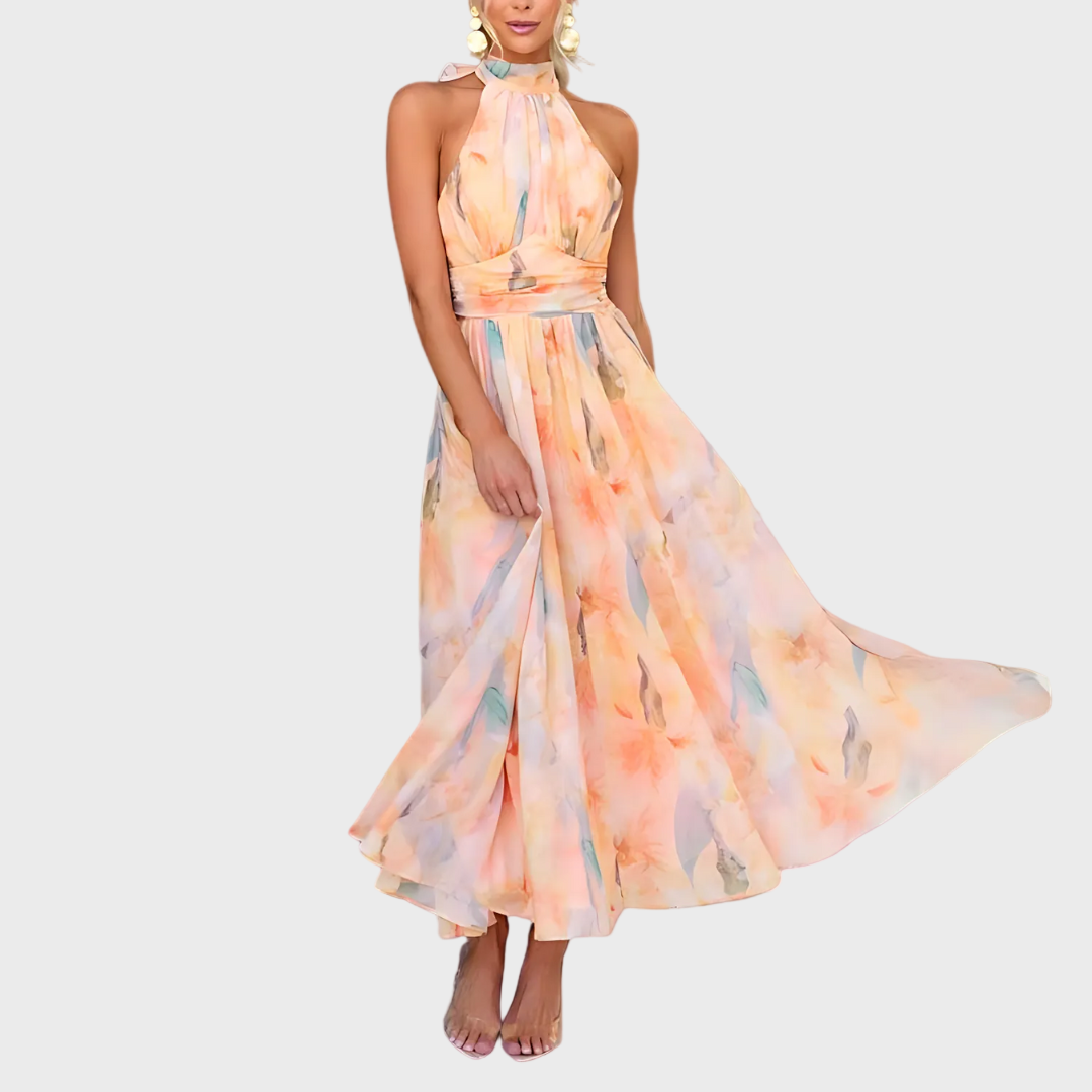 Naomi™ | Robe maxi aquarelle