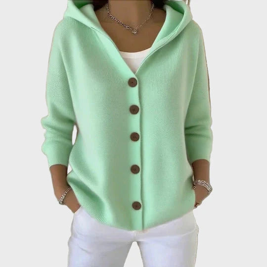 Nylah – Gilet à capuche avec boutons