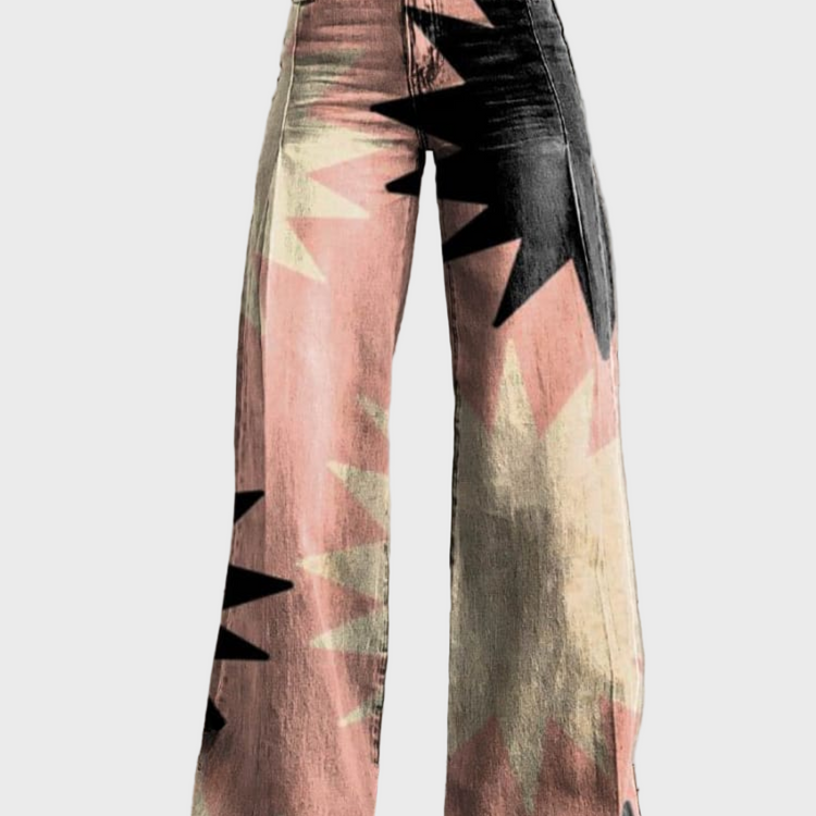 CZARINA - PANTALON LARGE GÉOMÉTRIQUE