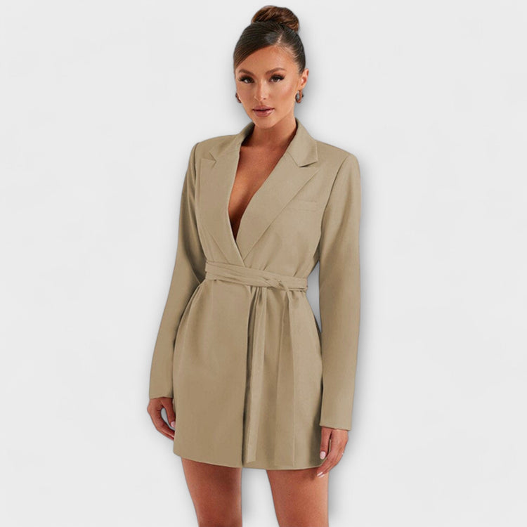 Robe blazer avec décolleté en V