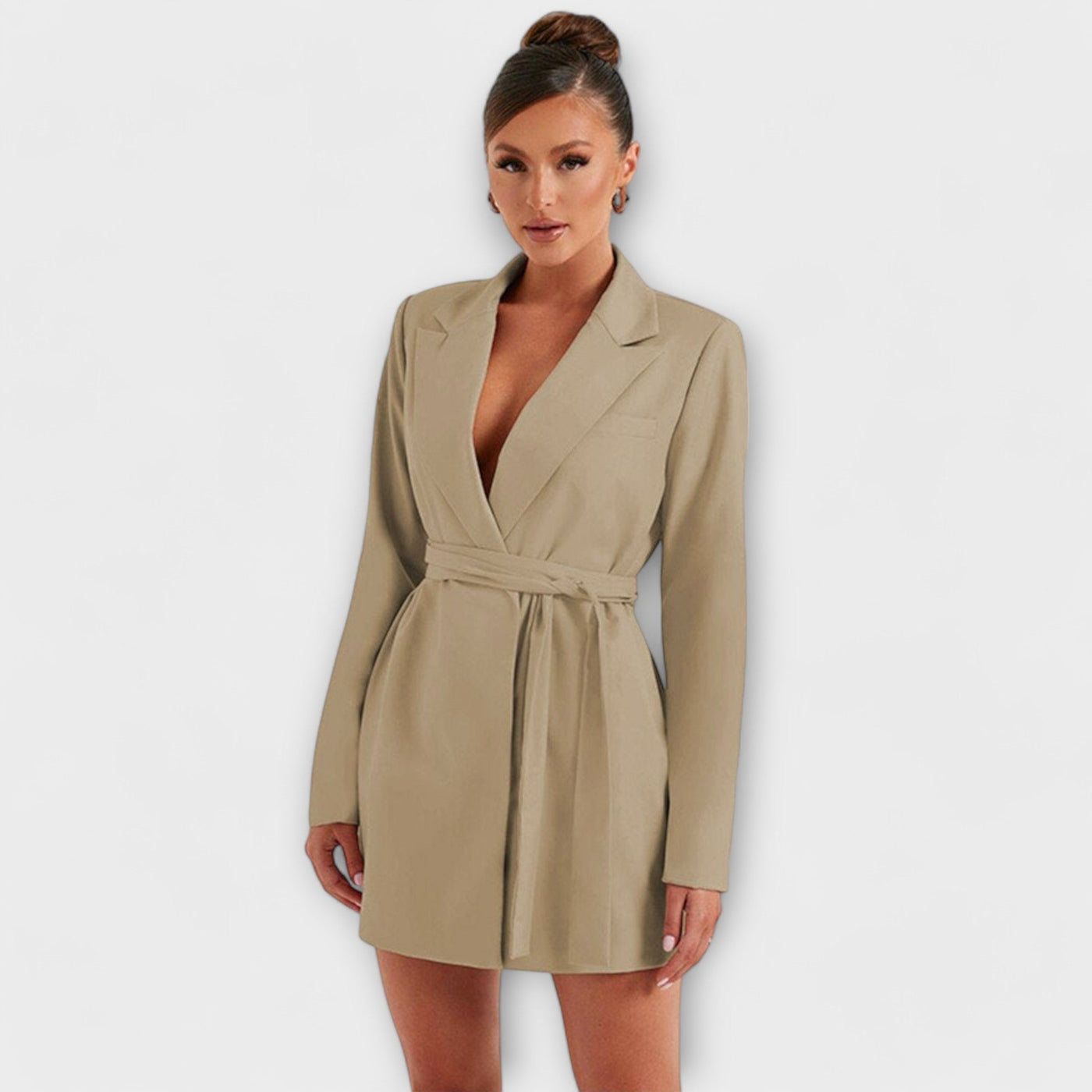 Robe blazer avec décolleté en V