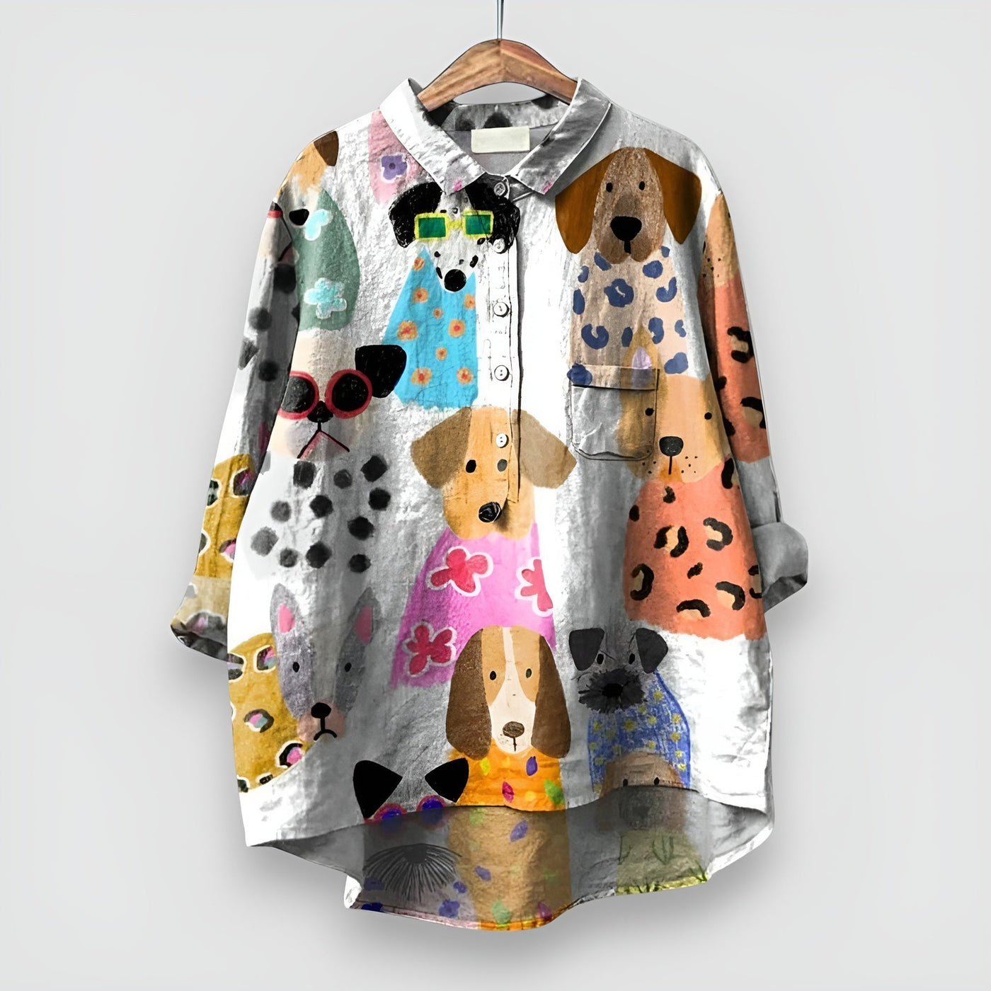 Kathrin | Blouse motif chien