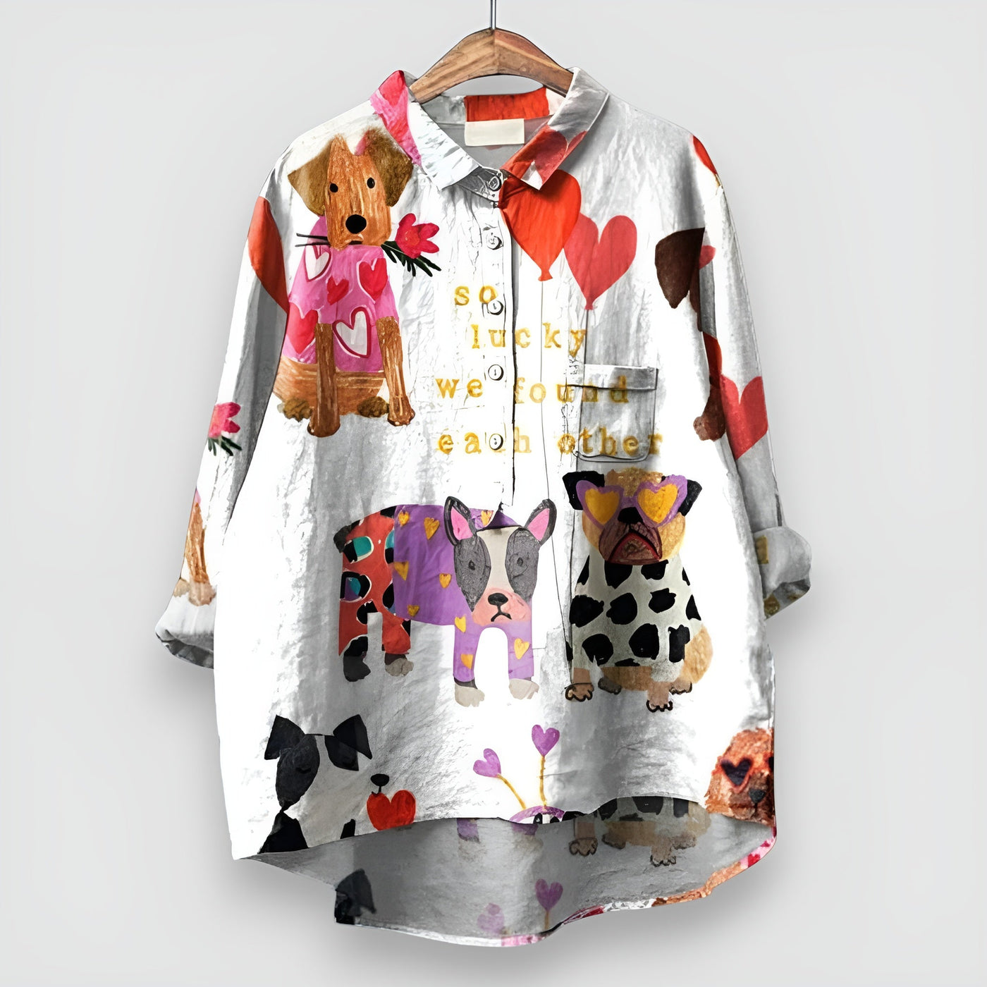 Kathrin | Blouse motif chien