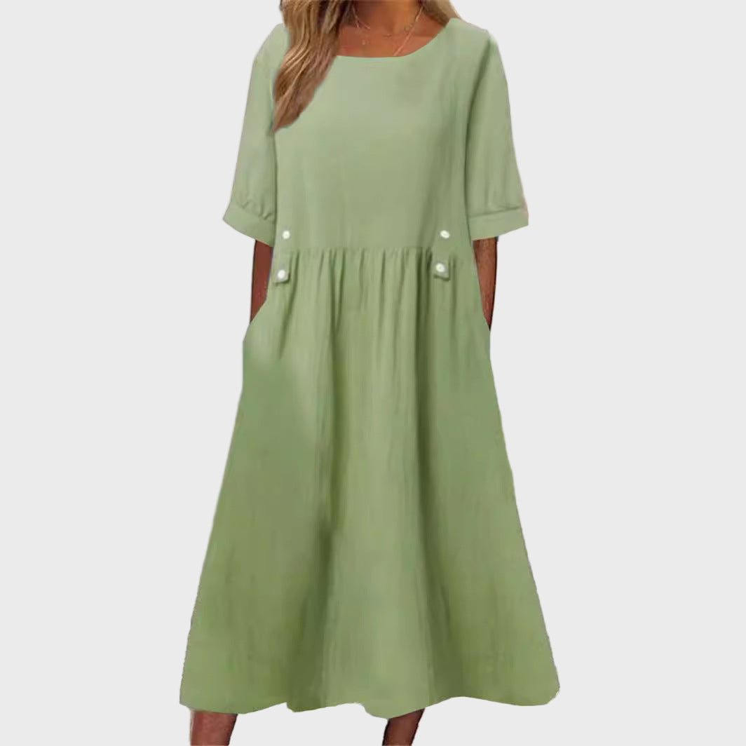 DORLE | ROBE EN COTON-LIN