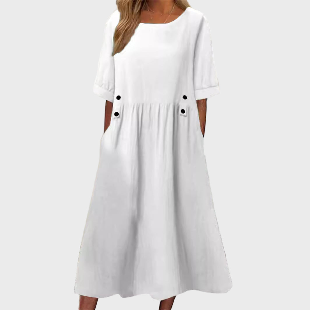 DORLE | ROBE EN COTON-LIN