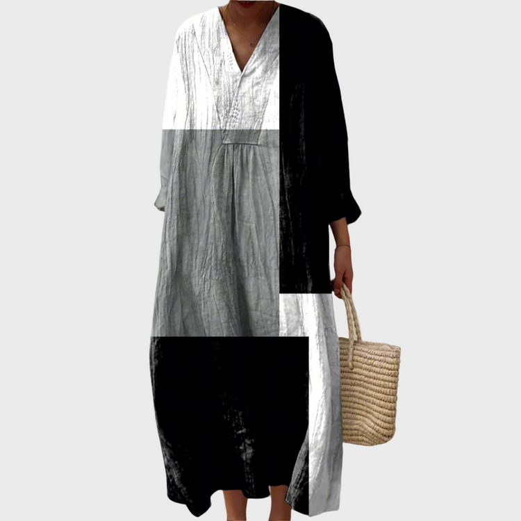 Colette™ | Robe maxi abstraite