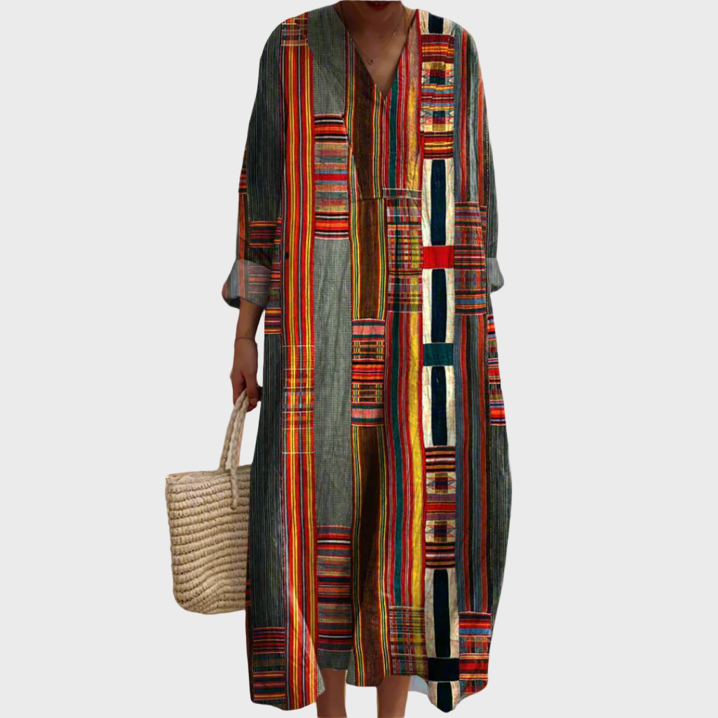 Marianne™ | Robe maxi rayée boho