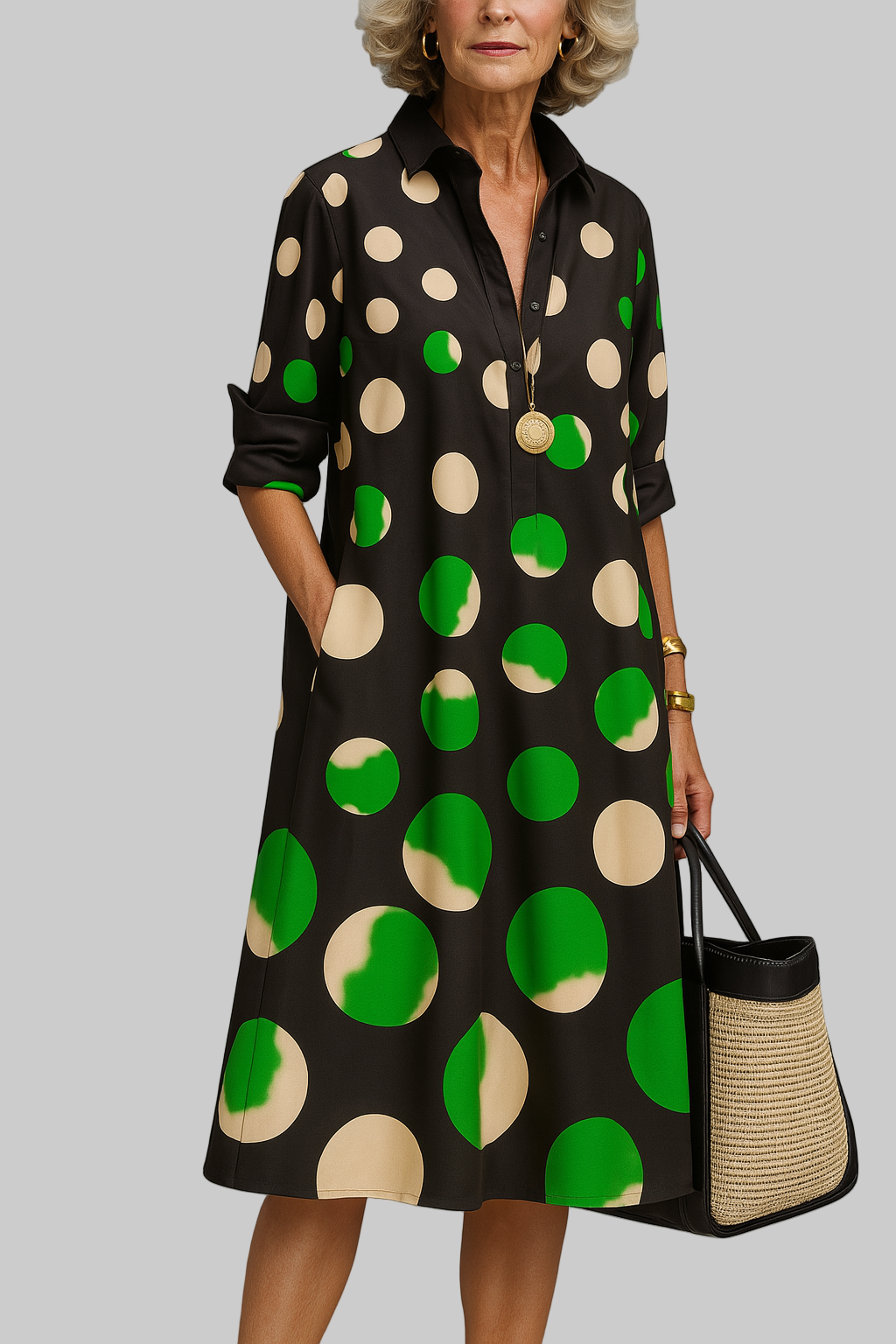 DANIELA – ROBE MIDI IMPRIMÉE