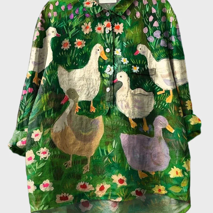 Oie | T-shirt Artistique Animalier