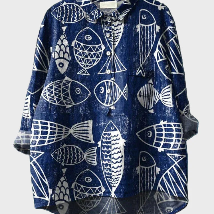 Poisson Blanc | T-shirt Artistique Animalier