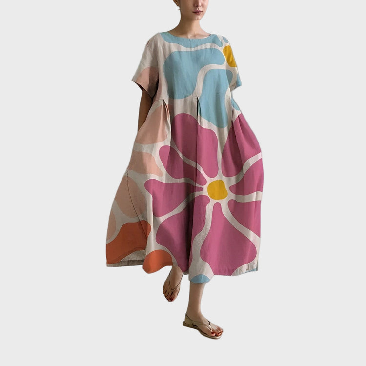 Amelia - Robe bohème à fleurs